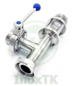 Van bướm tay rút đầu hàn đầu rắc co inox