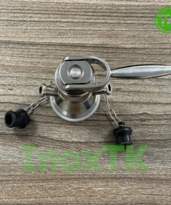 Van lấy mẫu 2 vòi inox vi sinh tay gạt