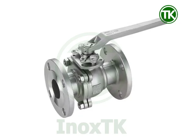Van bi mặt bích inox có tay gạt
