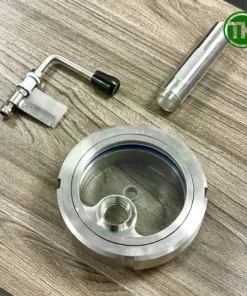 Kính rắc co có đèn và gạt sương inox