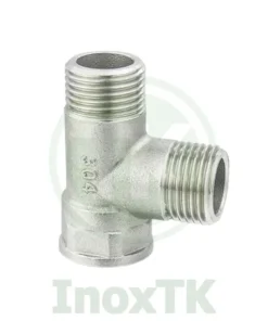 tê 2 ren trong 1 ren ngoài inox