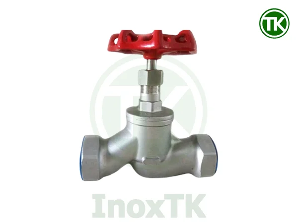 Van hơi chữ ngã inox nối ren (van yên ngựa)