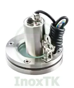 Kính mặt bích inox vi sinh có đèn