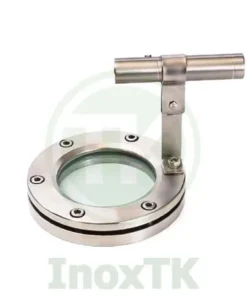 Kính mặt bích inox vi sinh có đèn