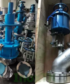 Hình ảnh thực tế của van xả đáy bồn khí nén mặt bích inox