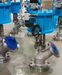 Hình ảnh thực tế của van xả đáy bồn khí nén mặt bích inox