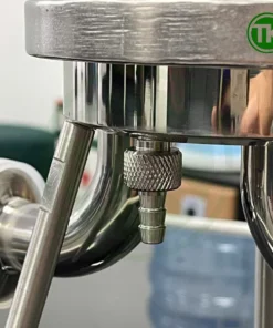 Phần van xả cặn của bộ lọc vi sinh inox