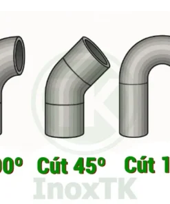 Phân loại cút inox theo góc chuyển hướng