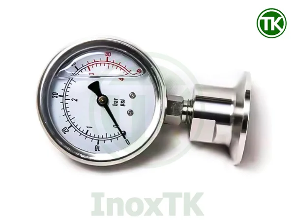 Đồng hồ đo áp suất màng inox