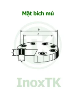 Bản vẽ mặt bích mù inox tiêu chuẩn JIS 20K