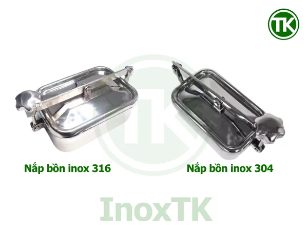 Nắp bồn tank inox 304 hay inox 316?