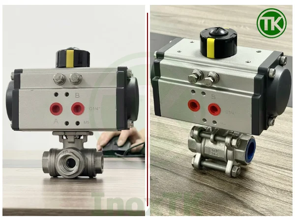 Van bi 2 ngả và 3 ngả điều khiển khí nén tại Inox TK