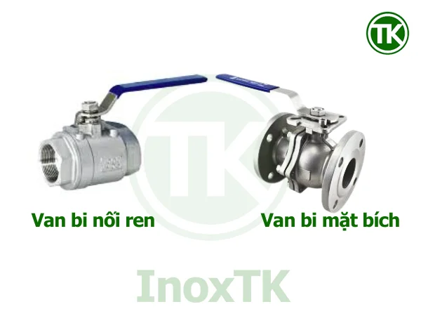 So sánh van bi nối ren và van bi mặt bích