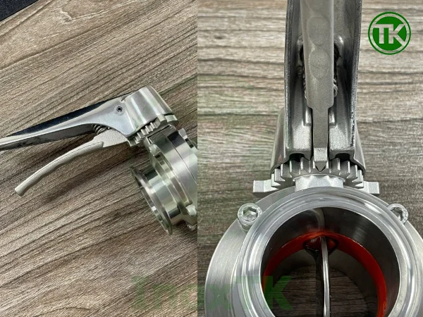 Van bướm inox vi sinh tay kẹp