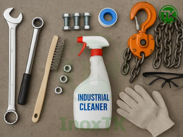 Các dụng cụ cần chuẩn bị trước khi lắp đặt van bi mặt bích