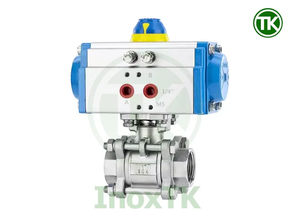 Phân loại van bi 3PC khí nén nối ren inox theo vật liệu