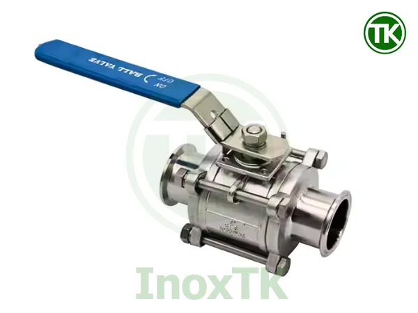 Ứng dụng van bi 3PC nối clamp tay gạt inox