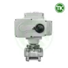 Van bi 3PC inox điều khiển điện nối ren