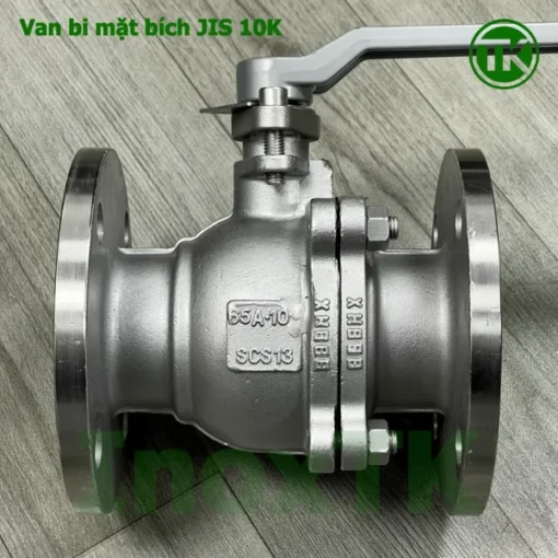 Van bi mặt bích JIS 10K tay gạt