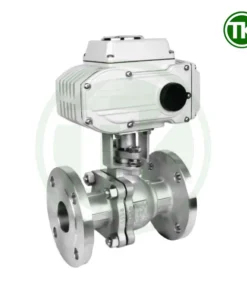 Van bi mặt bích điều khiển điện inox 304