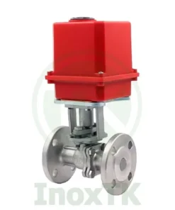 Van bi mặt bích điều khiển điện inox 304 loại sử dụng điện 24VADC