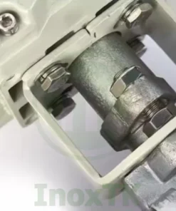 Giá đỡ và trục nối của van bi mặt bích với bộ điều khiển điện