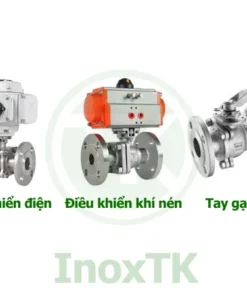 Cách vận hành của van bi mặt bích tay gạt, điều khiển điện, khí nén