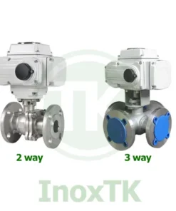 Van bi mặt bích điều khiển điện