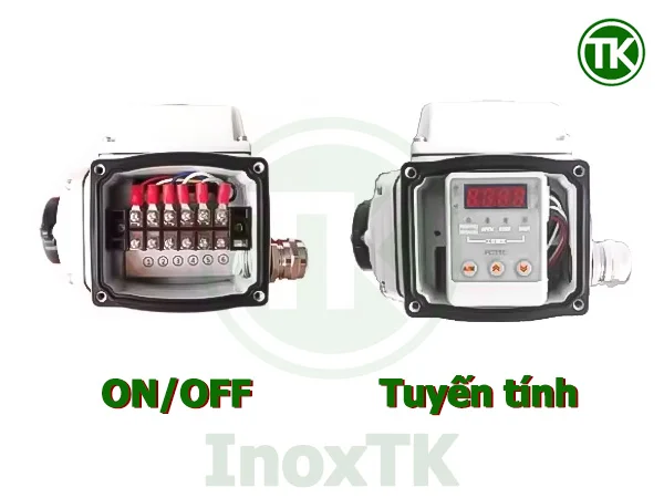 Phân biệt mạch đầu điện 2 loại motor ON/OFF và Tuyến tính của van bi mặt bích điều khiển điện