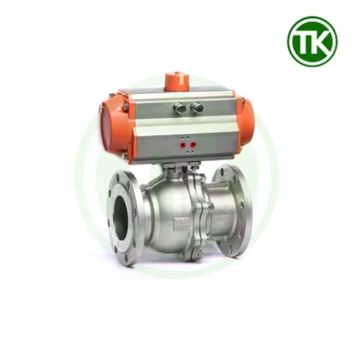 Van bi mặt bích điều khiển khí nén