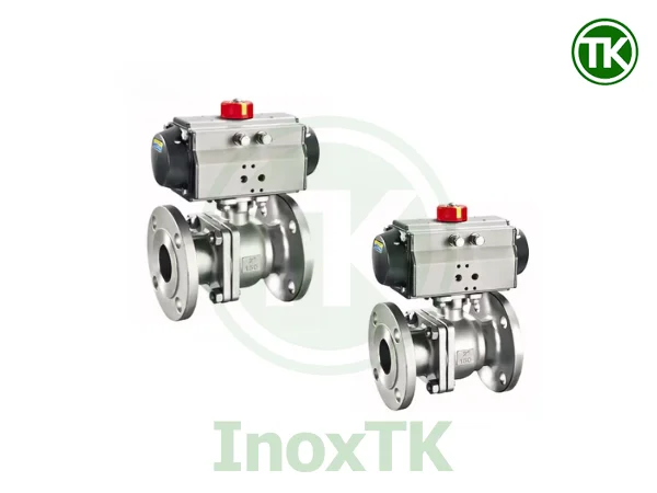 Ứng dụng van bi mặt bích điều khiển khí nén BS PN16