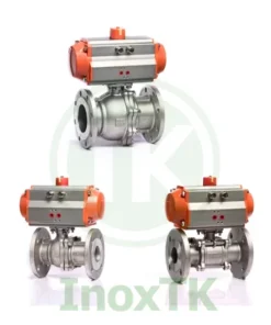 Nguyên lý hoạt động van bi mặt bích điều khiển khí nén