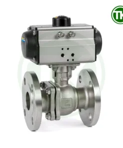Van bi mặt bích điều khiển khí nén JIS 10K inox 304