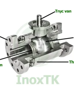 Cấu tạo van bi mặt bích