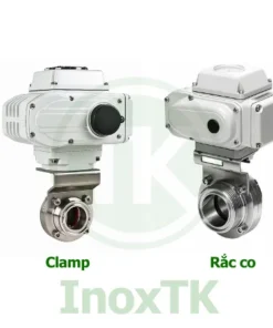 Nên chọn van bướm điện nối rắc có inox vi sinh hay van bướm điện nối clamp inox vi sinh?