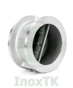 Van một chiều cánh bướm inox có lò xo để đóng lại nhanh chóng khi dòng chảy ngừng