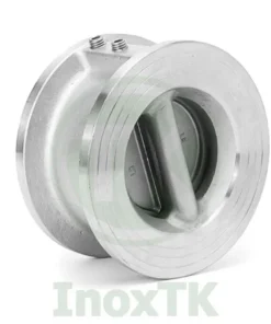 Van một chiều cánh bướm inox có lá van được chia làm 2 nửa như cánh bướm