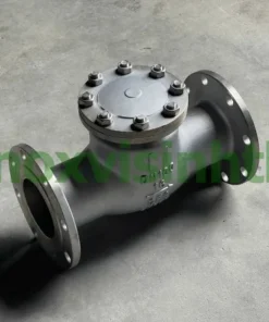 Van một chiều lá lật mặt bích inox