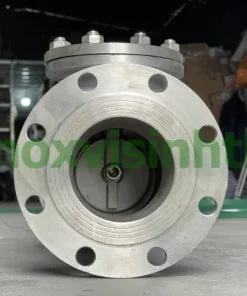 Van một chiều lá lật mặt bích inox