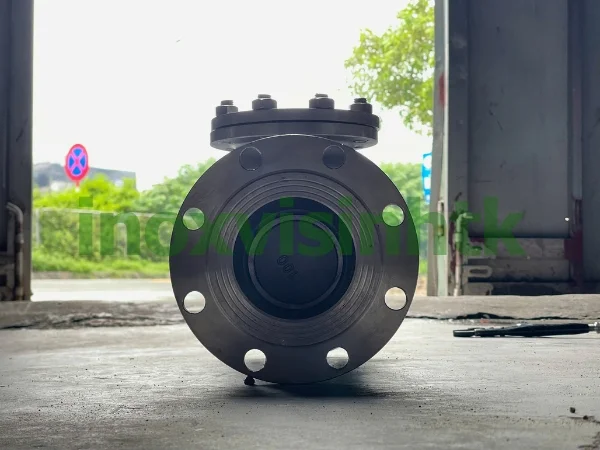 Van một chiều lá lật mặt bích inox