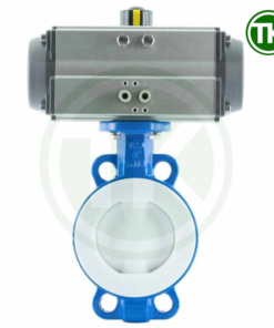 Van bướm lót PTFE khí nén