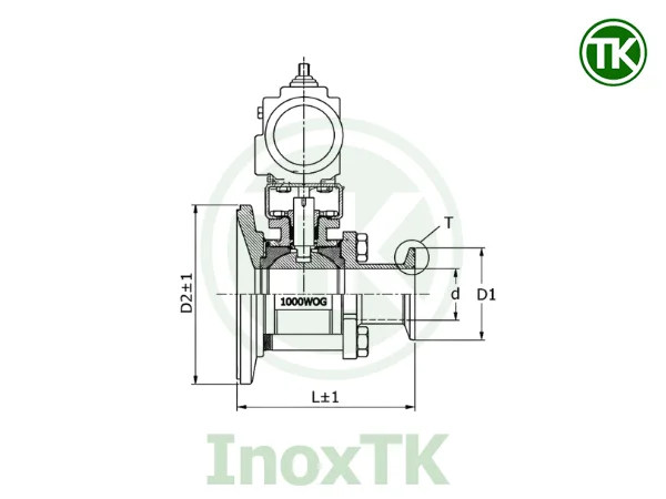 Bản vẽ kỹ thuật van bi xả đáy khí nén