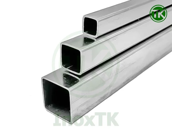 Hộp inox vuông công nghiệp với bề mặt nhám