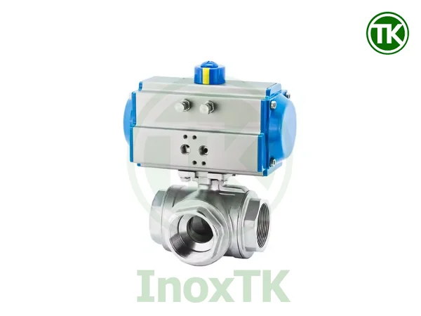 Van bi 3 ngả ren khí nén inox là gì?