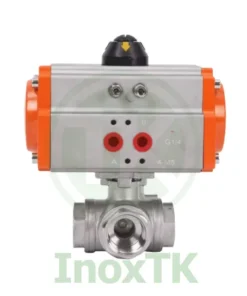 Cấu tạo van bi 3 ngả ren khí nén