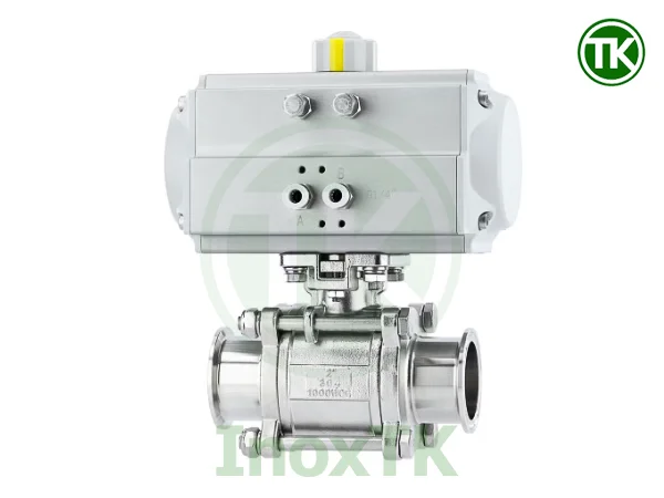 Van bi 3PC khí nén nối clamp là gì?