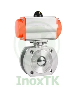 Nguyên lý hoạt động van bi mặt bích kẹp wafer khí nén