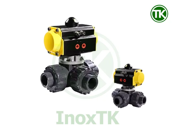 Ứng dụng van bi nhựa 3 ngả khí nén