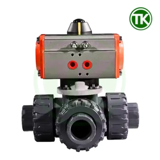 Van bi nhựa 3 ngả khí nén
