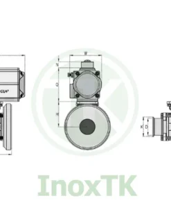 Bản vẽ cấu tạo của van bi xả đáy khí nén